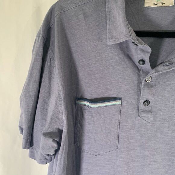 Linksoul Polo Shirt Men XL Grey Short Sleeve Tempus Fugit Collared Luxury Cotton - Picture 3 of 8